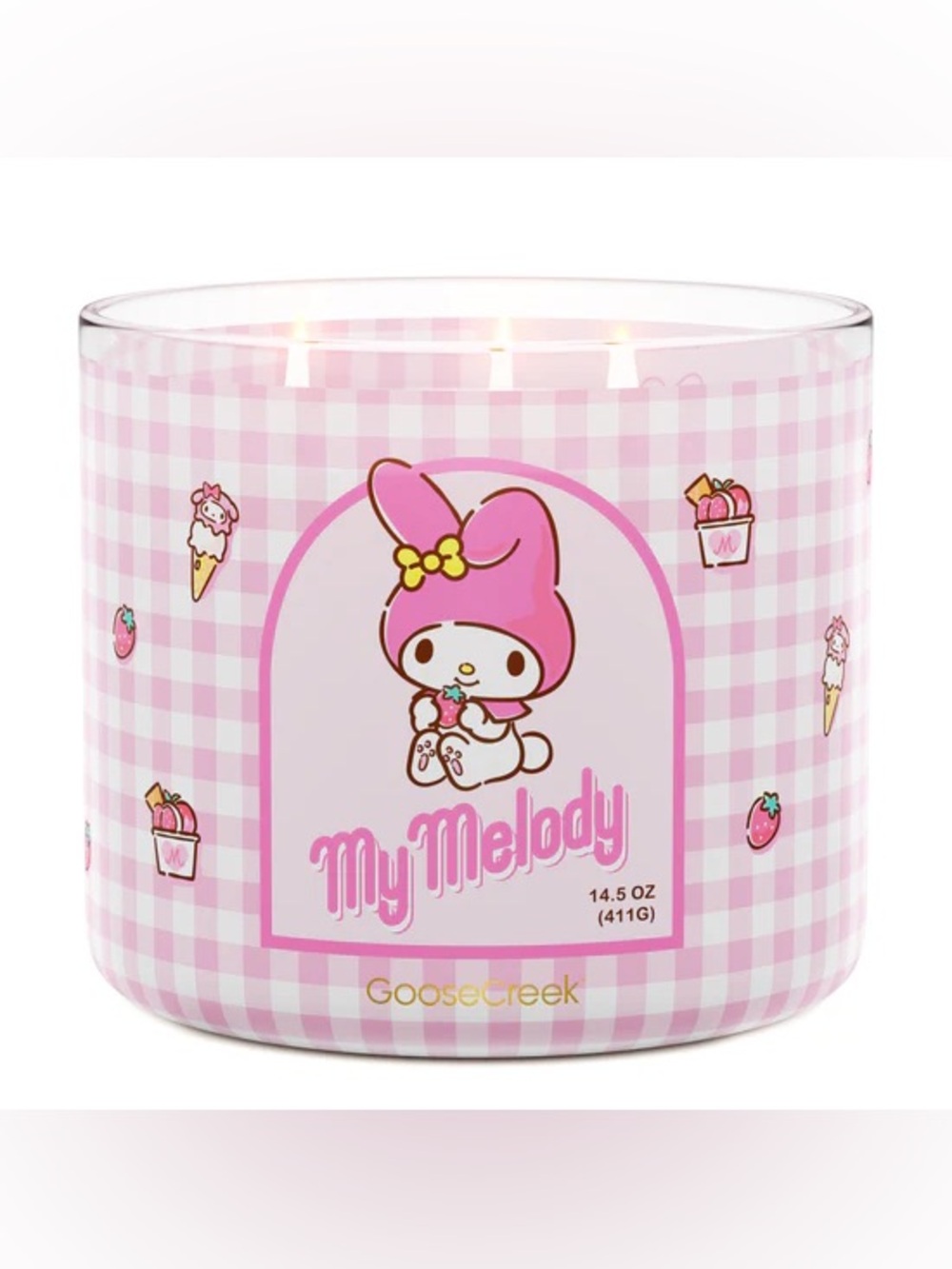 GooseCreek x Hello Kitty And Friends My Melody Hello Kitty 3-Wick Candle